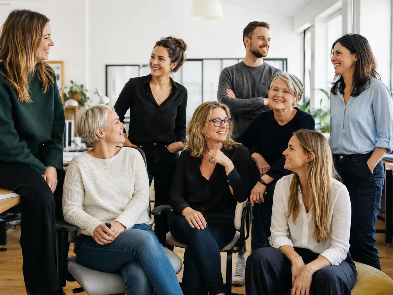 The women-led team behind GoFasting working together