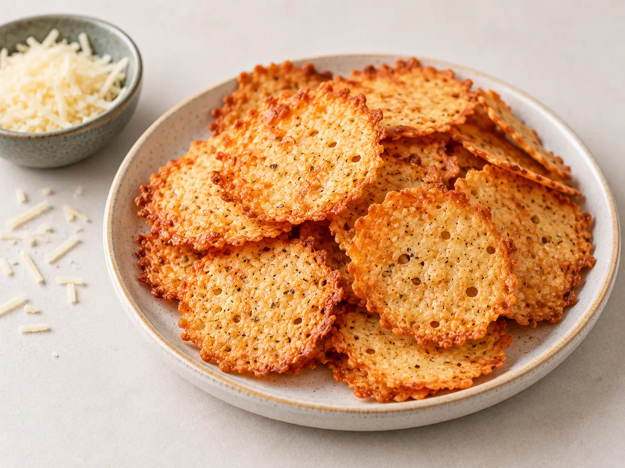 Low-Carb Parmesan Crisps