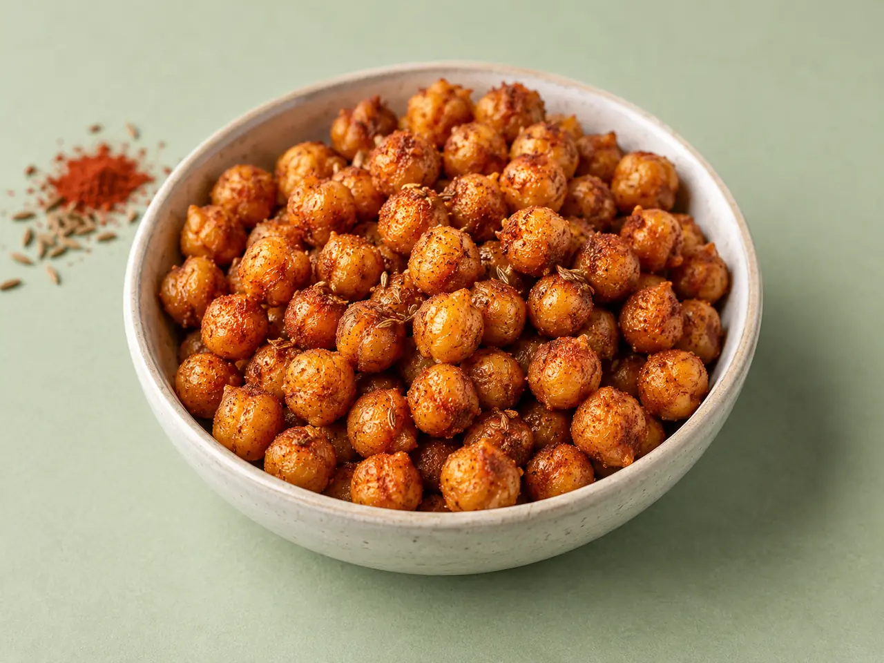 Vegan Crispy Roasted Chickpeas